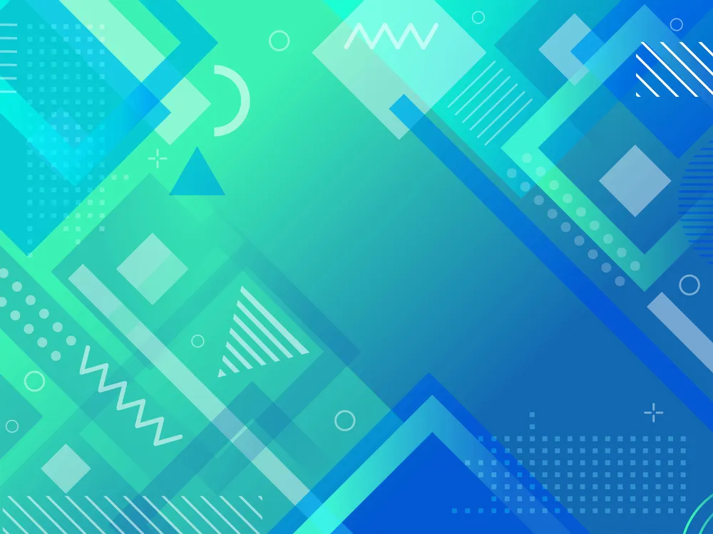 Wave Blue Green Combo Background
