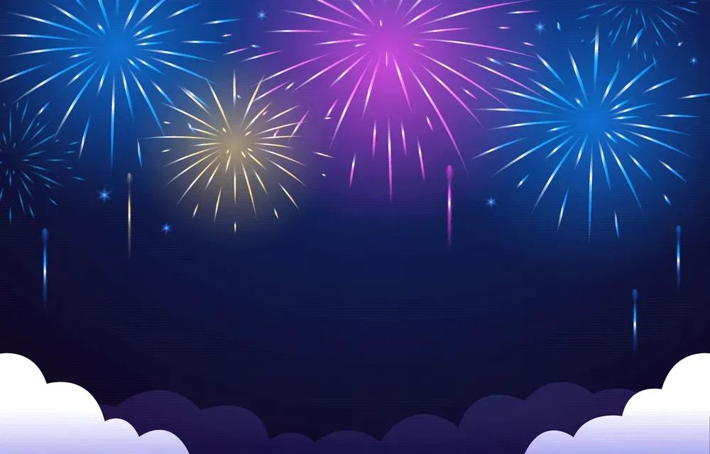 Fireworks in The Night Background