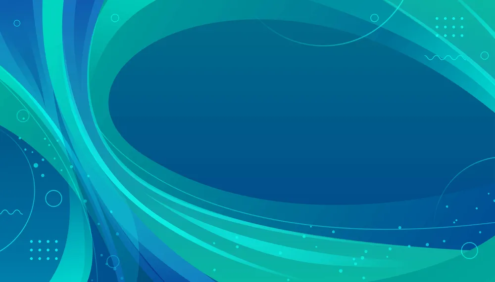 Abstract Wavy Blue Green Background