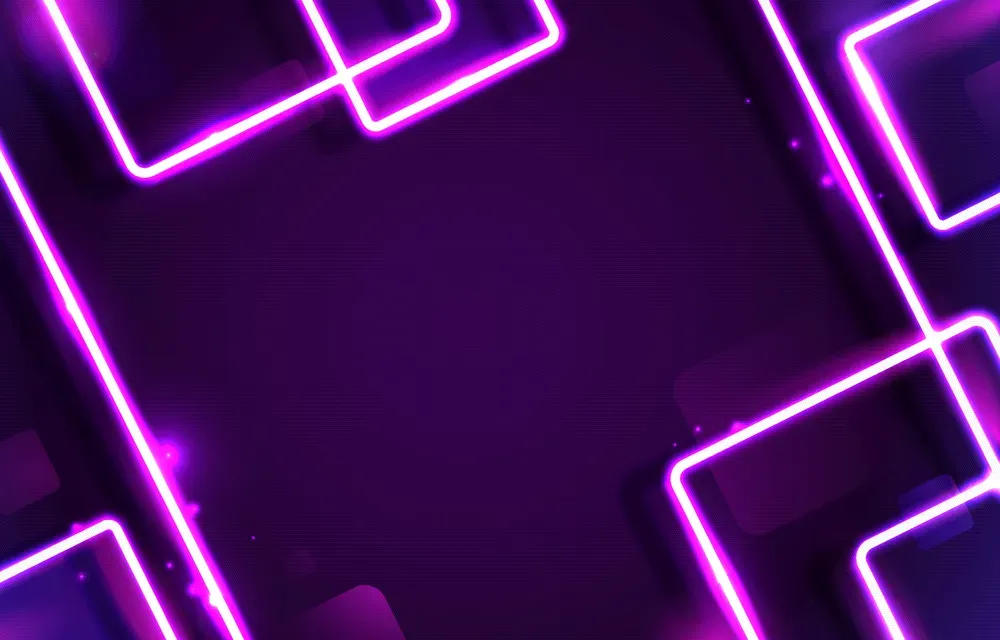 Neon Light in Purple Background