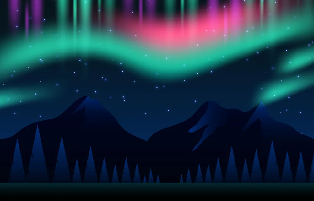 Aurora Borealis Northern Light Background