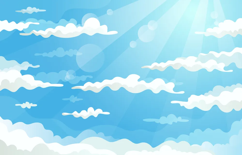 Blue Sky with Clouds Background
