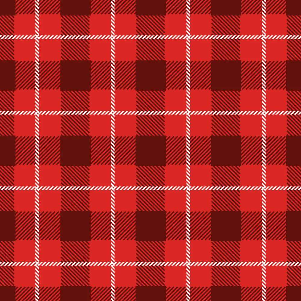 Seamless Buffalo Plaid Christmas Background
