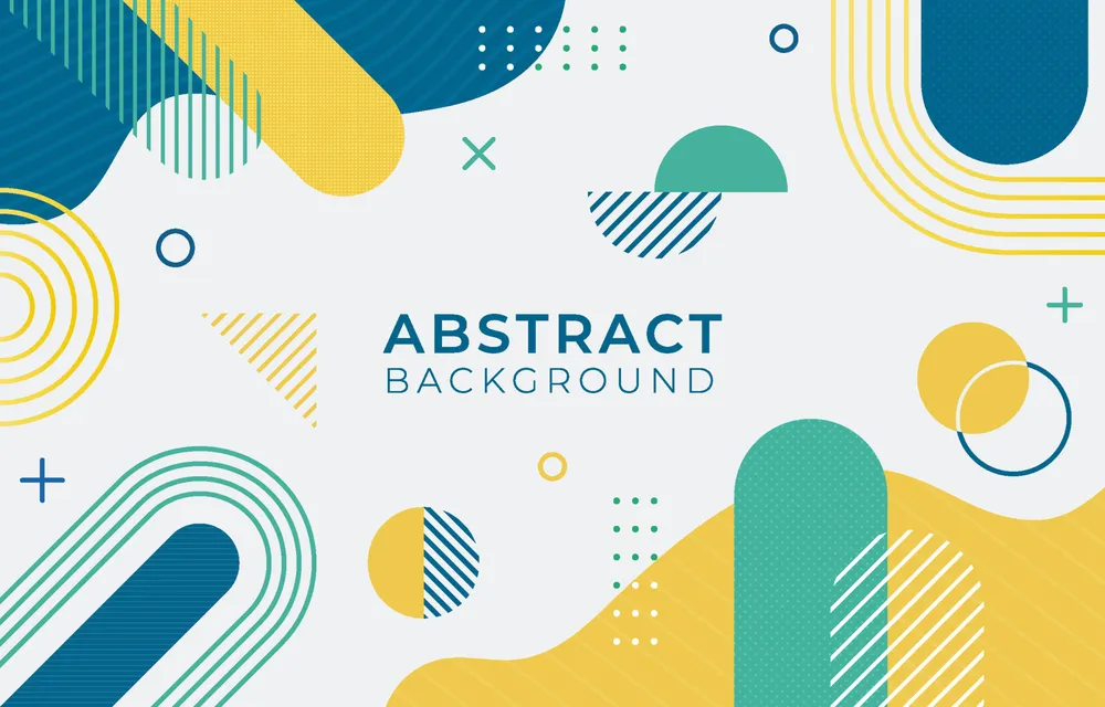 Abstract Flat Geometric Shape Background