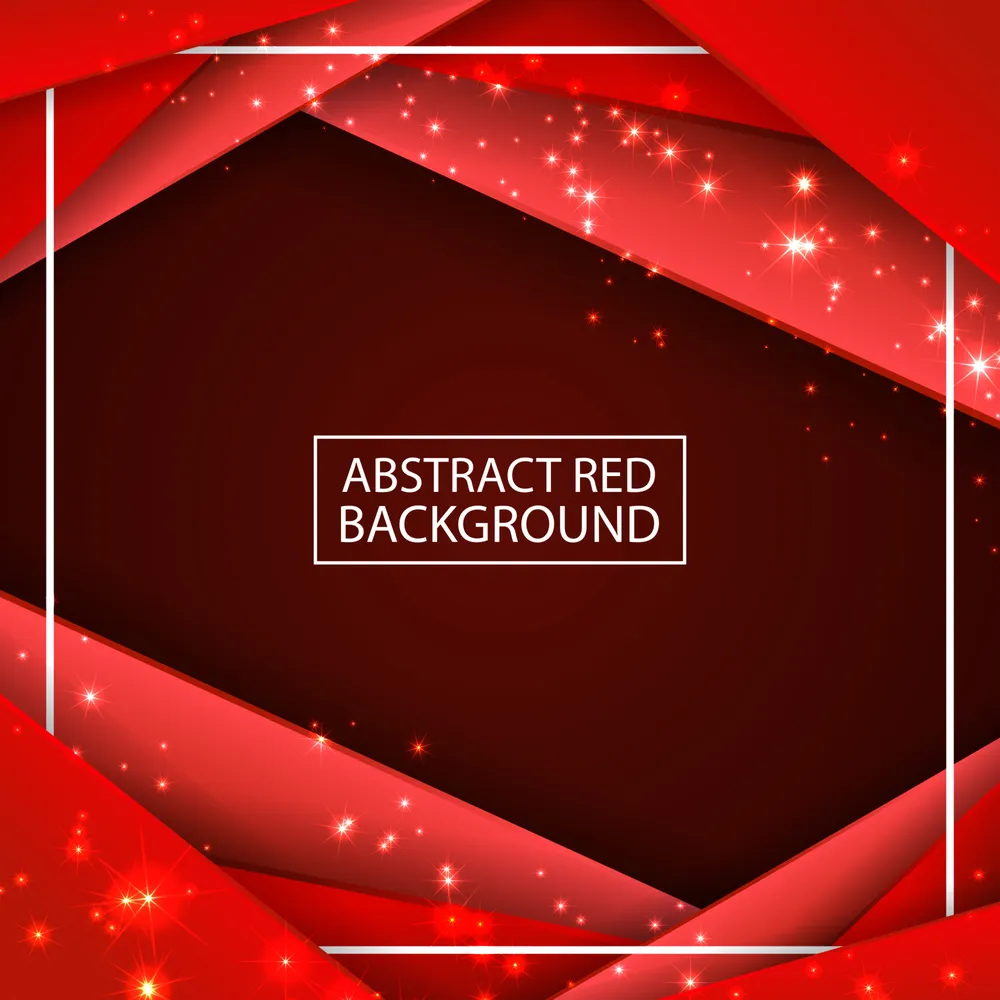 Abstract Modern Geometric Red Background