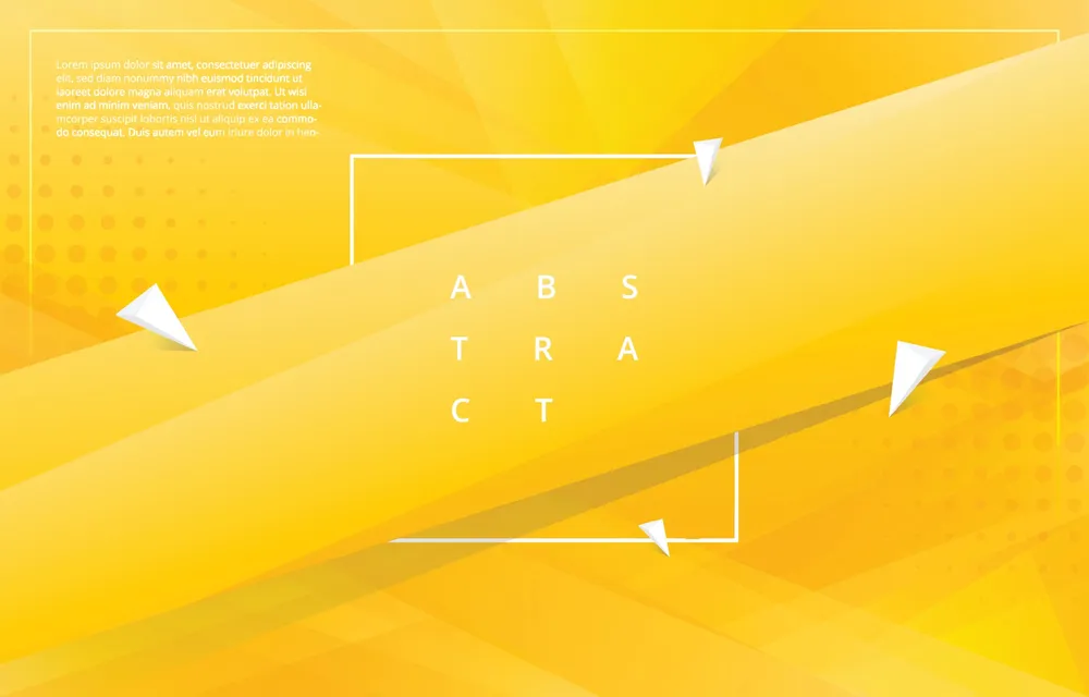 Yellow Triangular Gradient Background Template