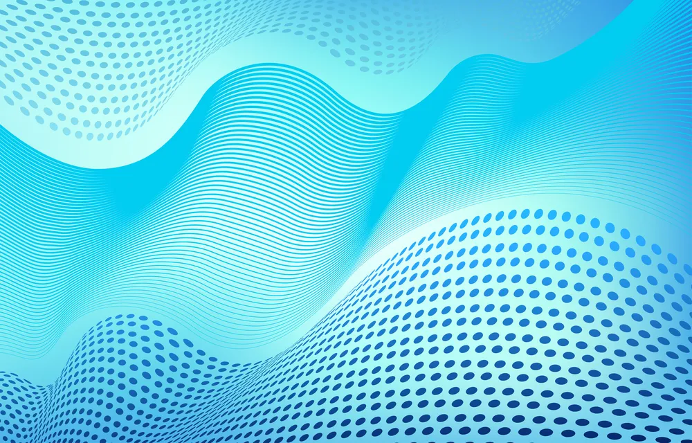 Blue Background with Wavy Dots