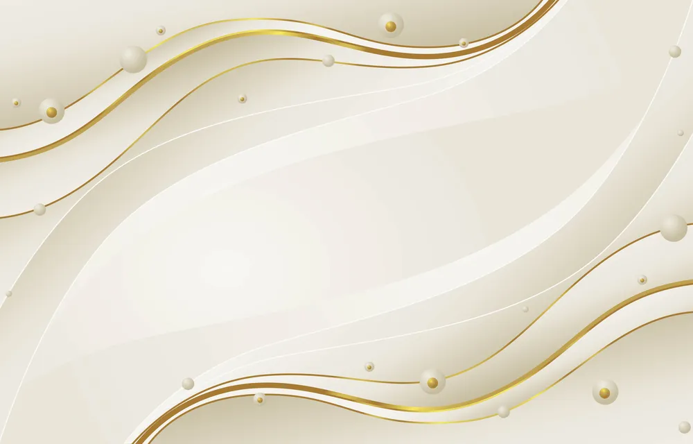Gold and White Abstract Wave Background