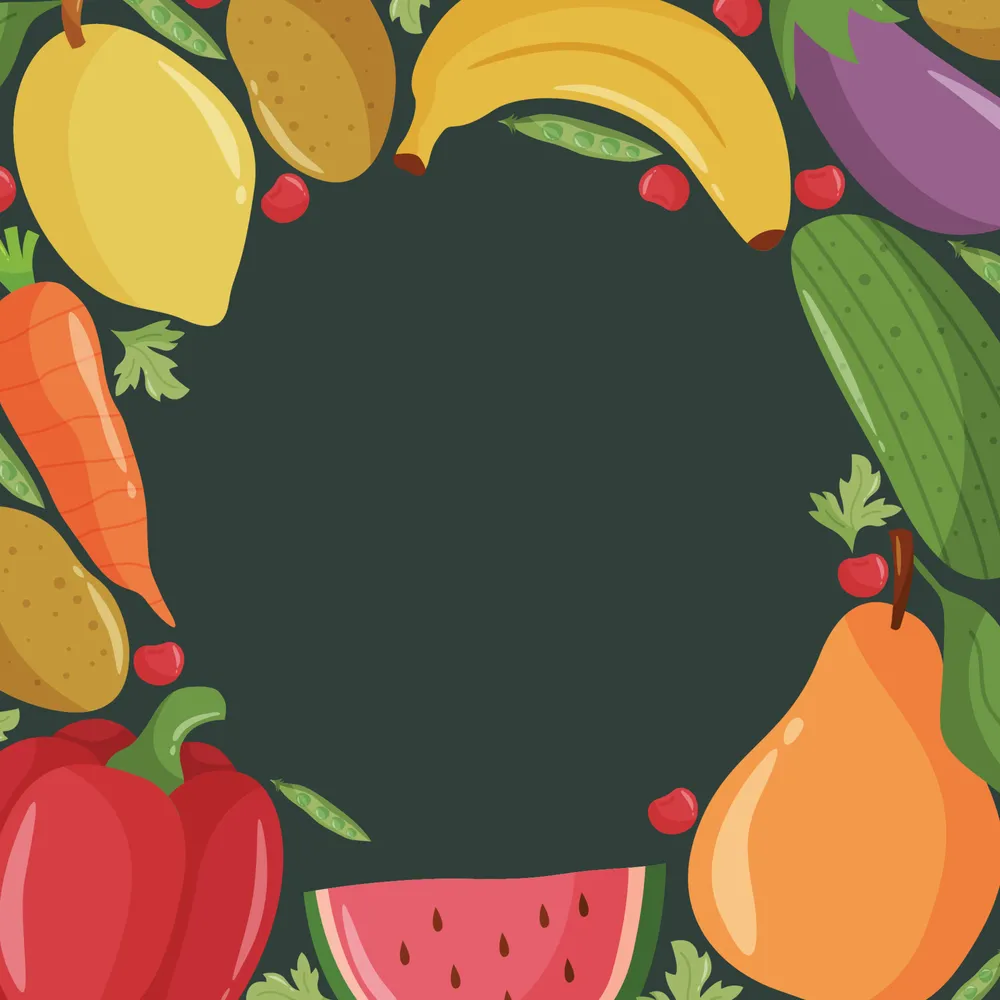 World Food Day Fruit And Vegetables Background