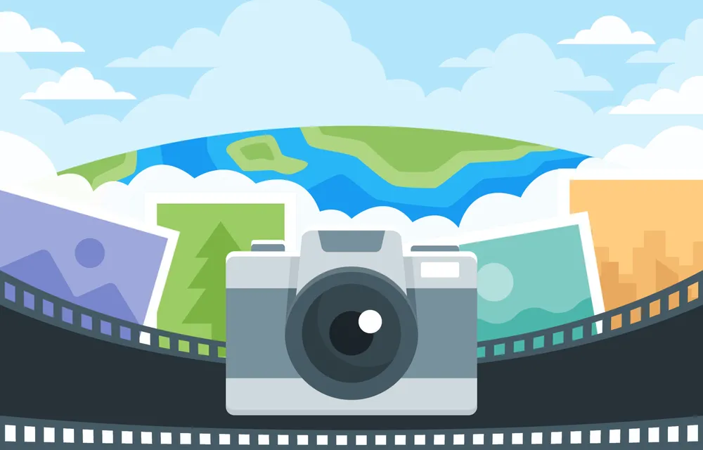 World Photography Day Event Celebration Background