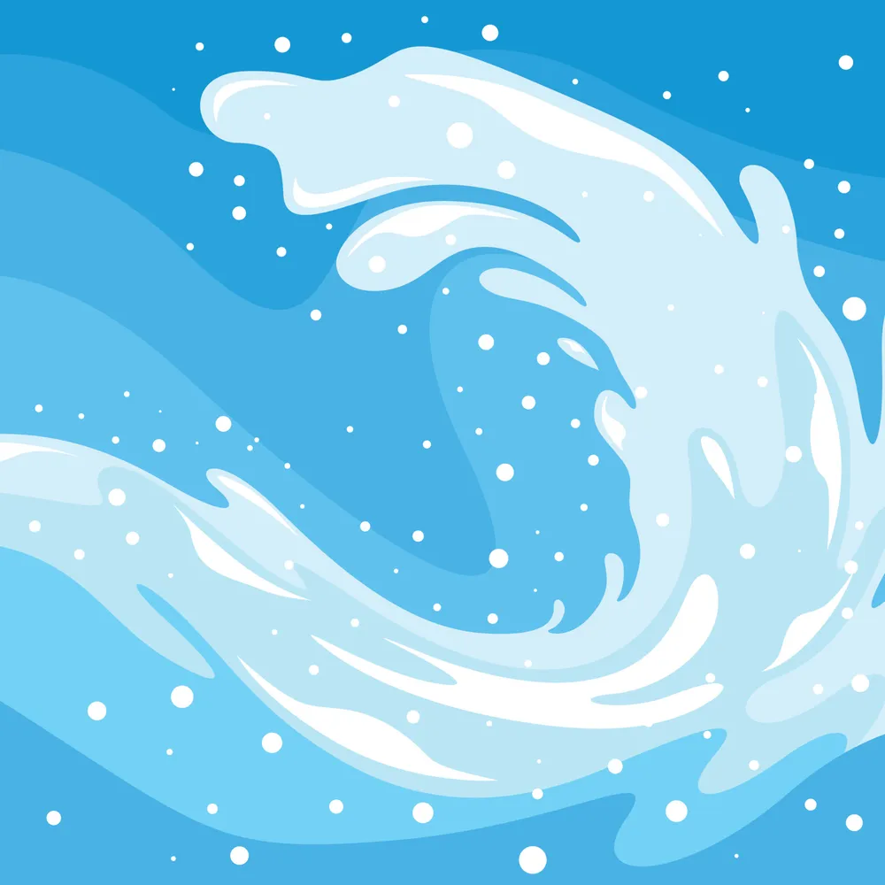 Water Splash Wave Fluid Blue Background