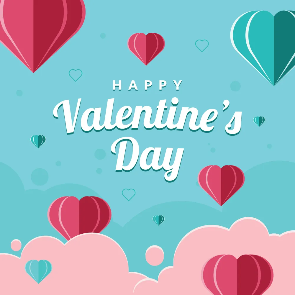 Valentine's Day Background With Heart Shapes