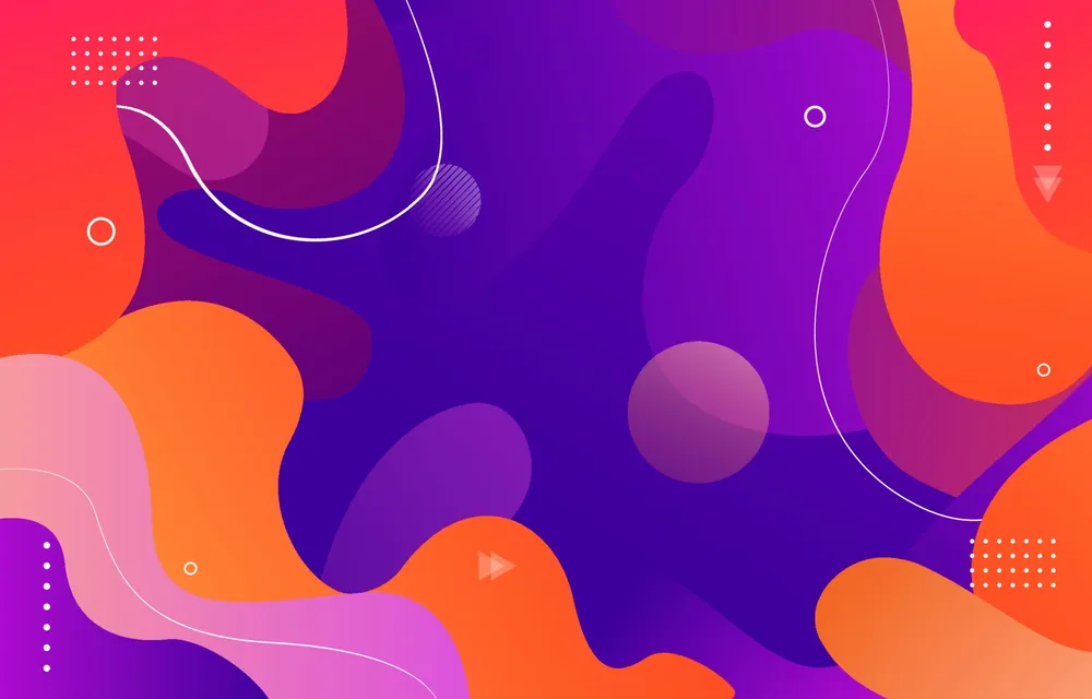 Wavy Dynamic Abstract Colorful Gradient Background
