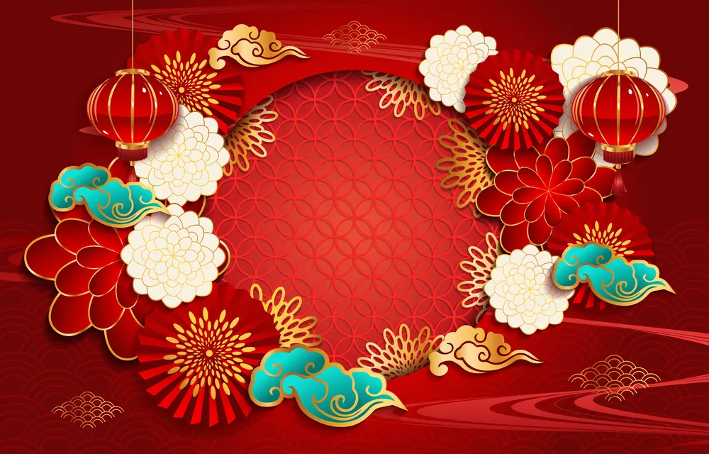 Chinese New Year Festivity Background Concept