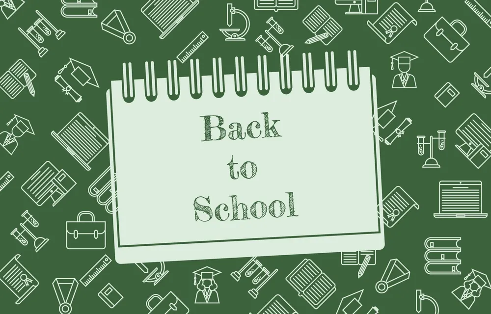 Back to School Iconic Education Stationery Background Design