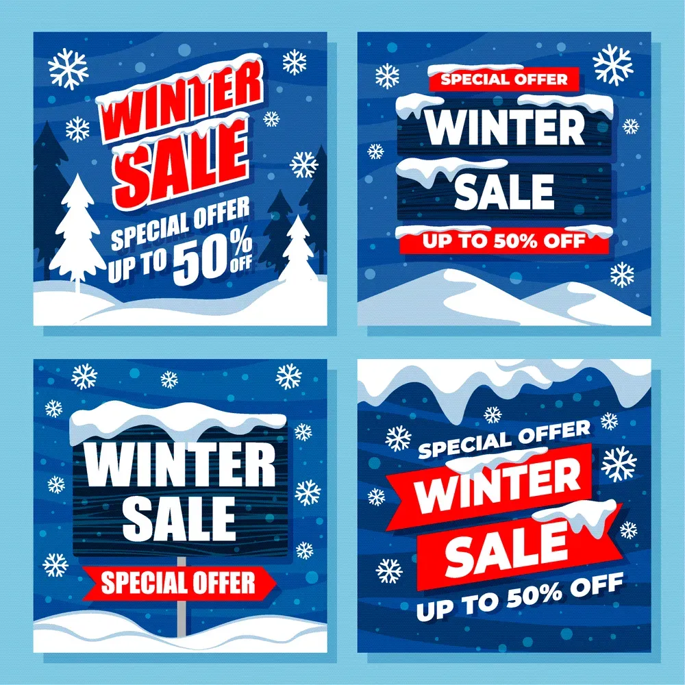 Winter Sale Social Media Template