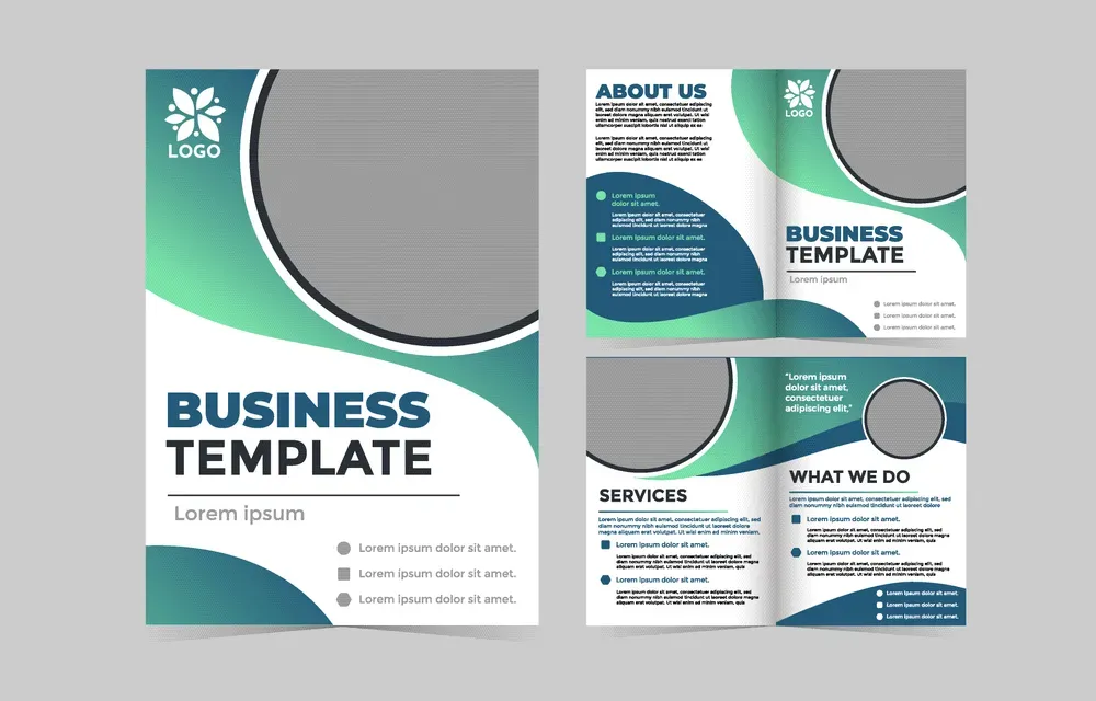 Blue Green Business Brochure Template