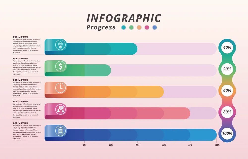 Simple Progress Infographic Template