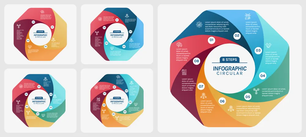 Gradient Circular Business Infographic