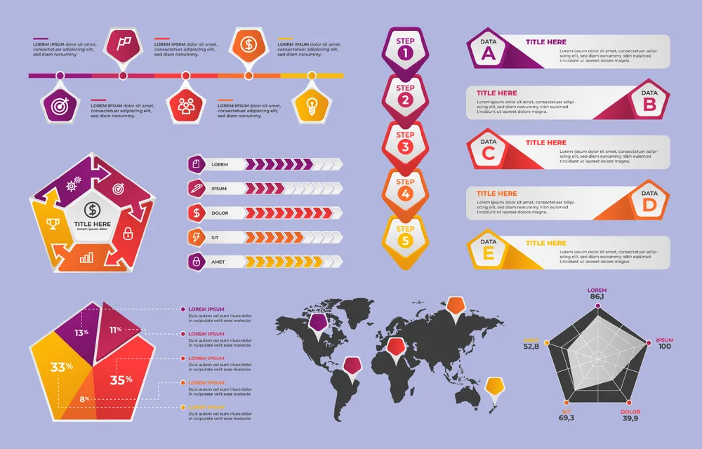 Collection of Infographic Element Template