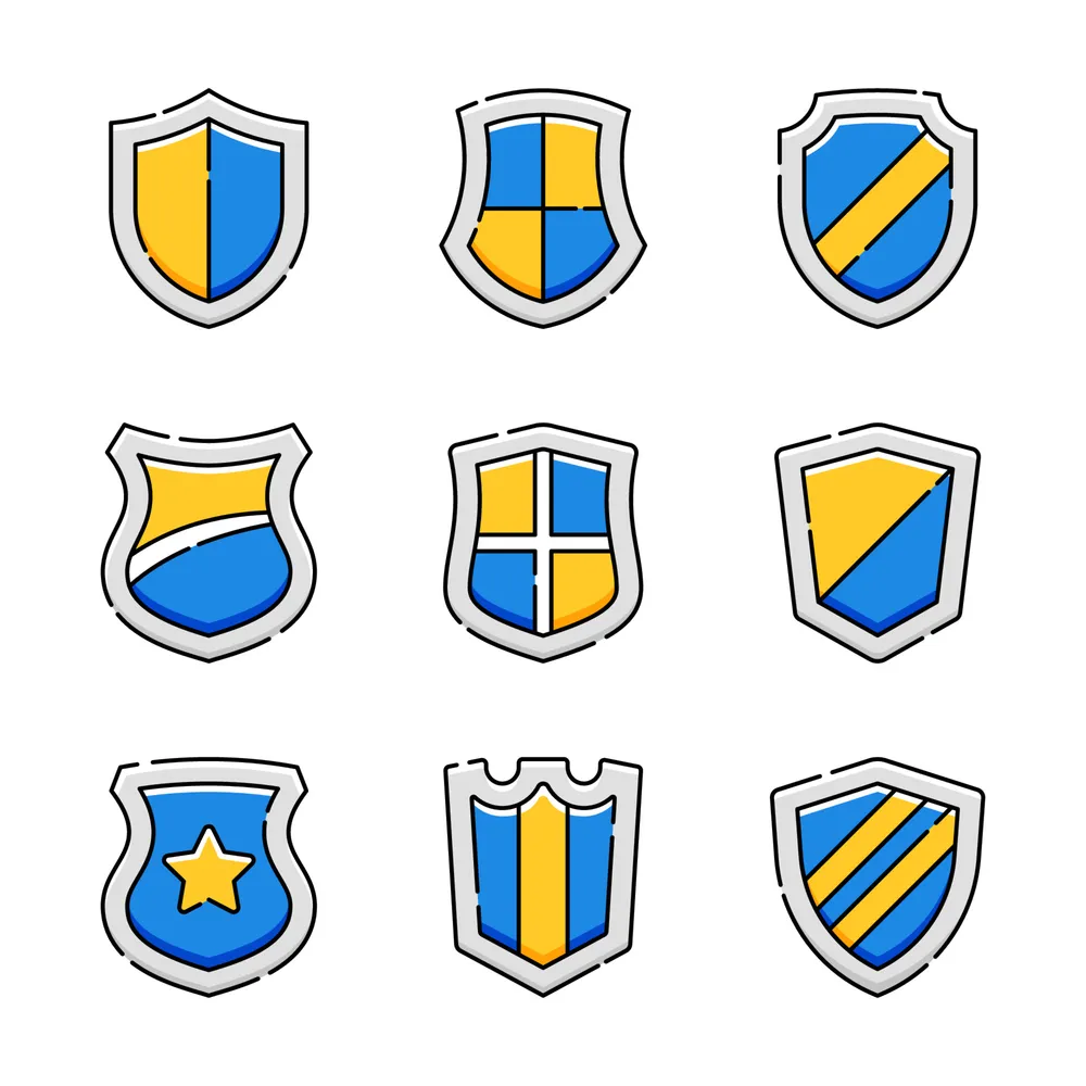 Shield Icons Set