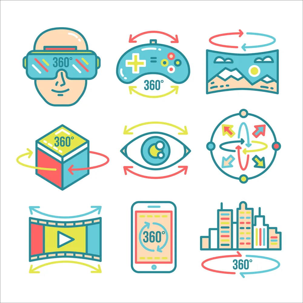 360 Technology Icon Set