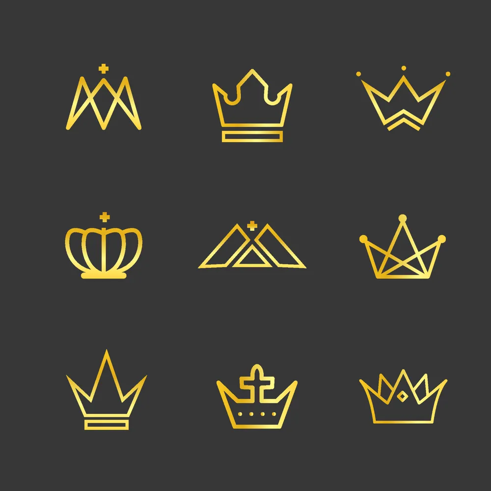 Royal Crown Icon Set