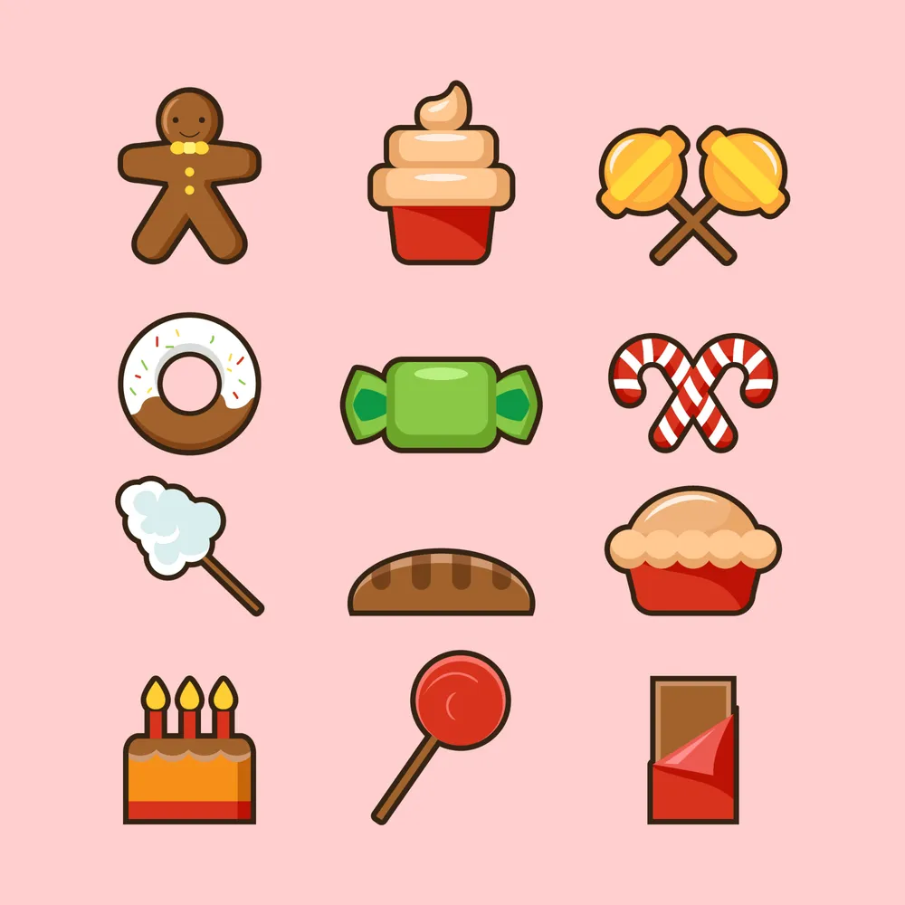 Christmas Sweets Icon Collection