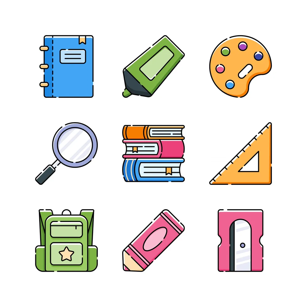 School Supplies Icon Set