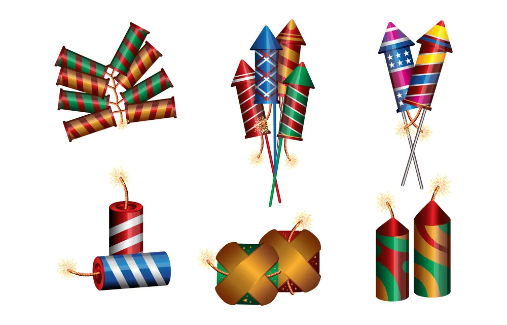 Firework Icon Element Concept