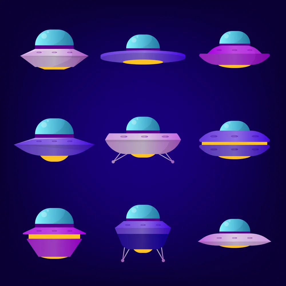 Space UFO Icon Collection