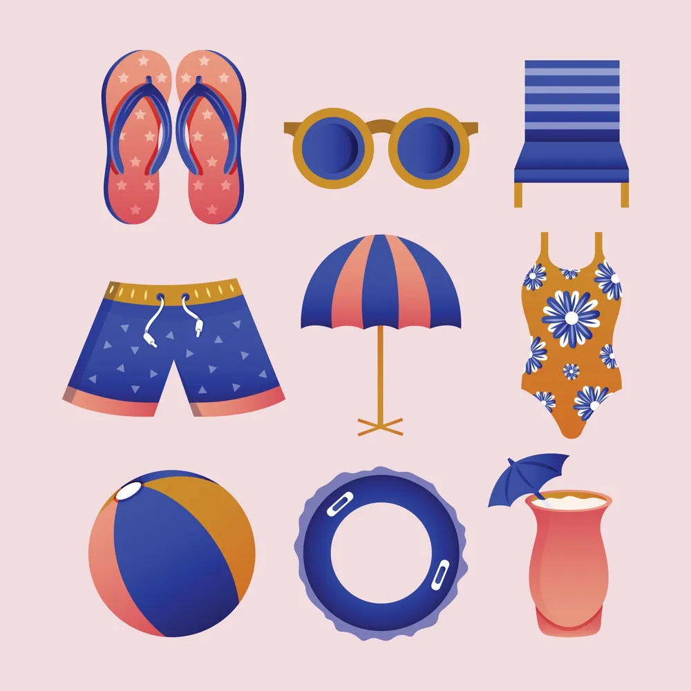 Swimming Icon Template Set