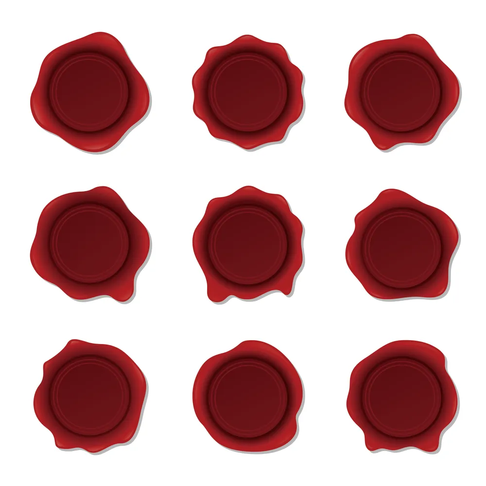 Wax Seal Icons Set