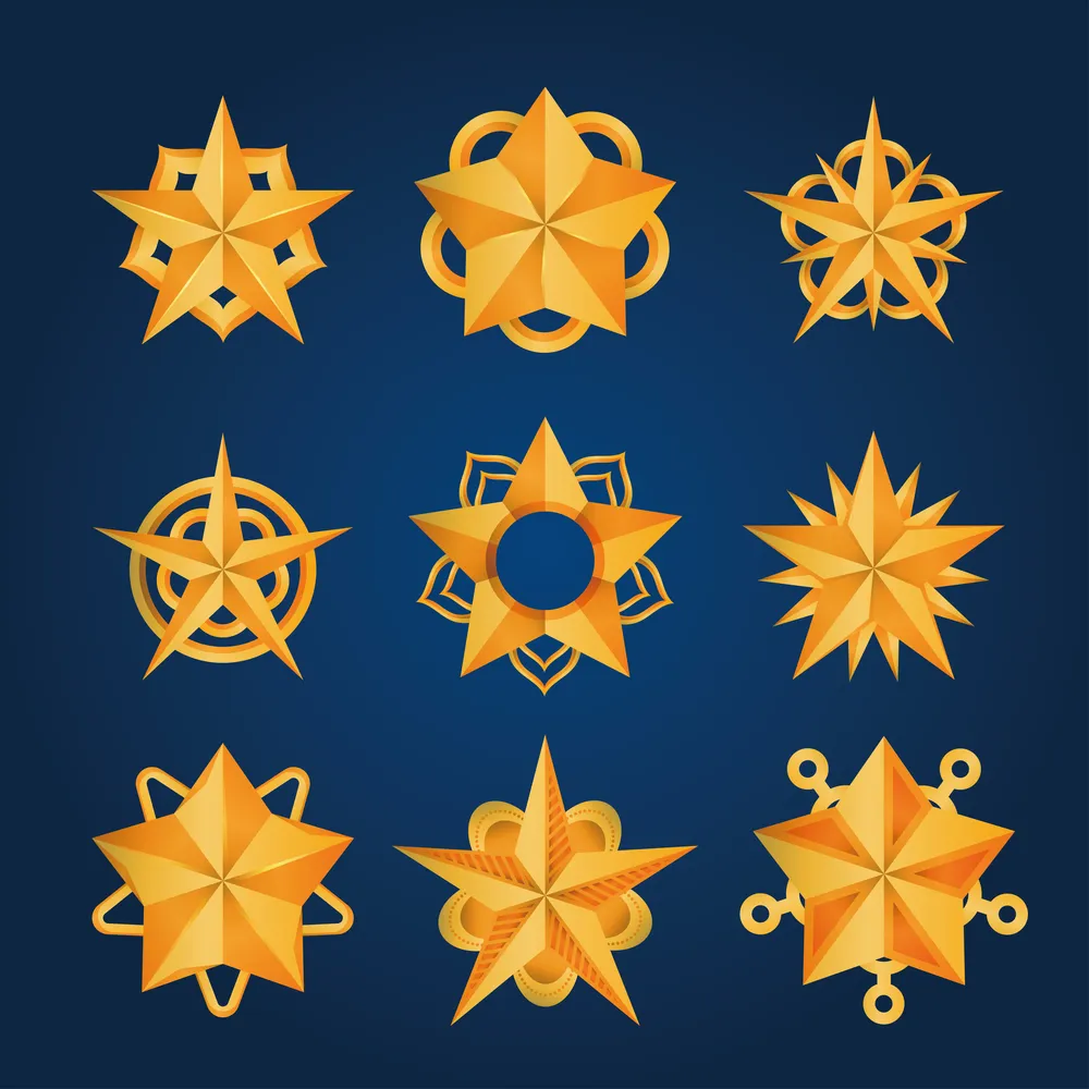 Gold Star Icon Collection