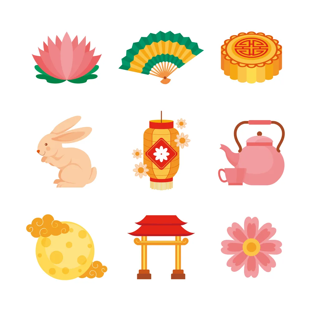 Mid Autumn Festival Icons