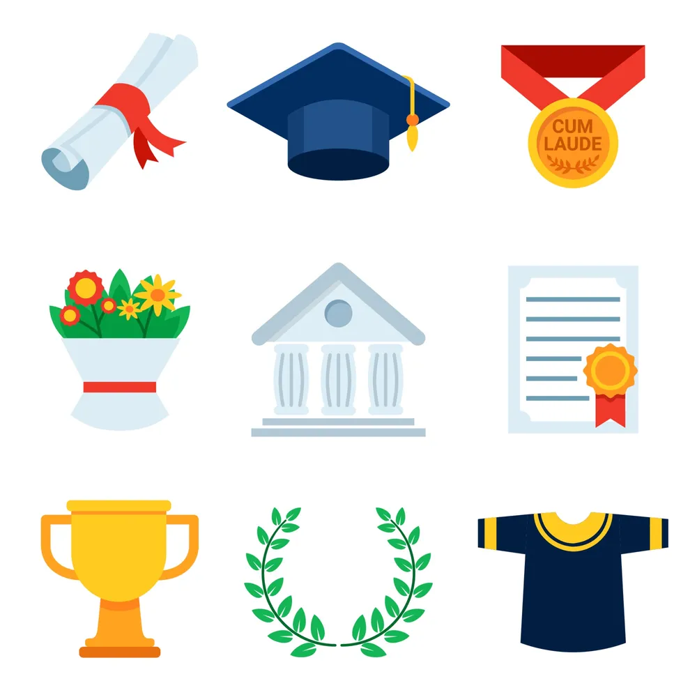 Graduation Icon Set