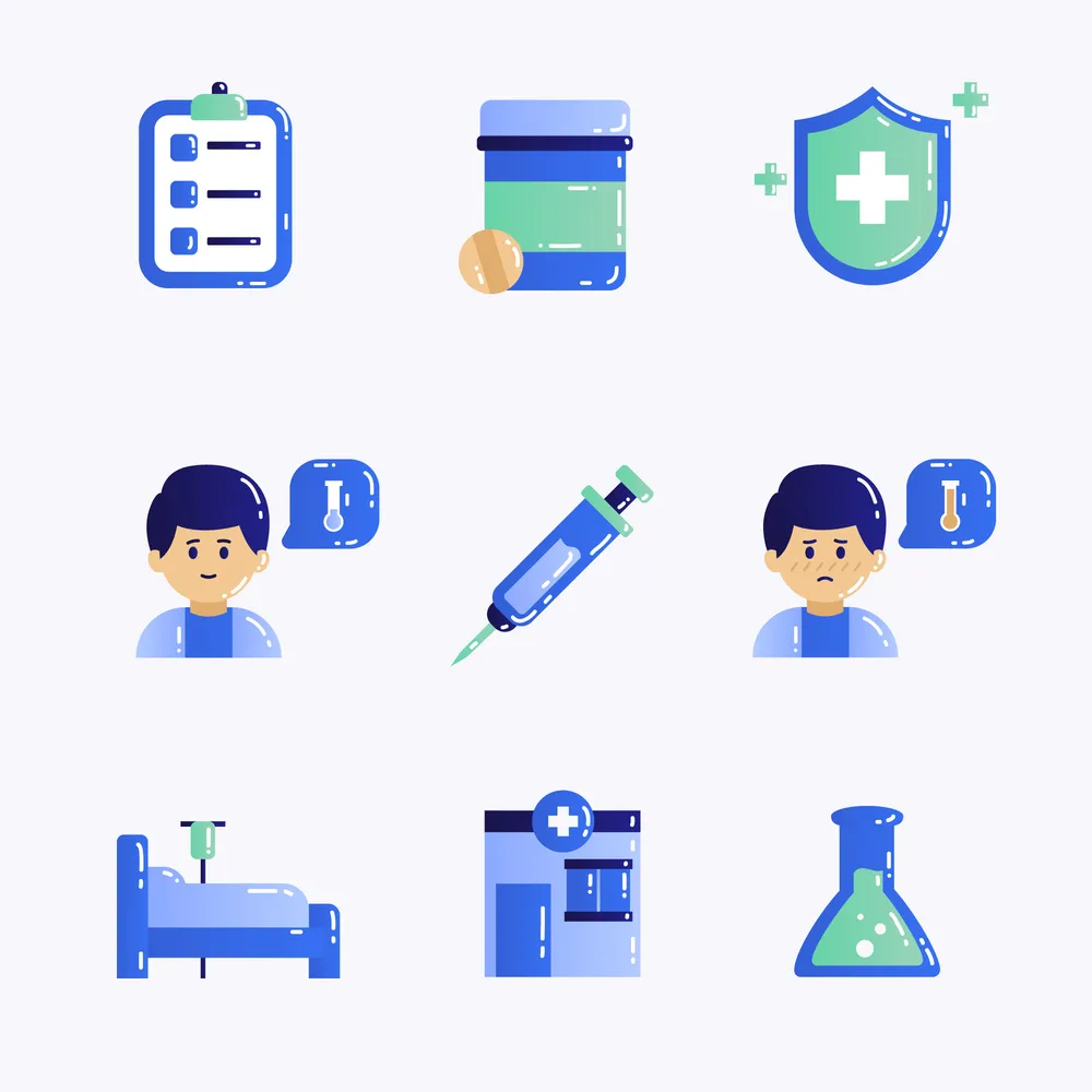 Vaccine Icon Set