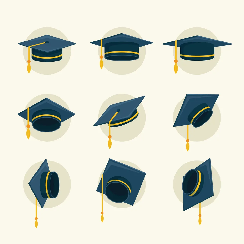 Hat Graduation Icon Collection