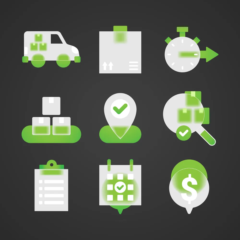 The Transparent Delivery Icons