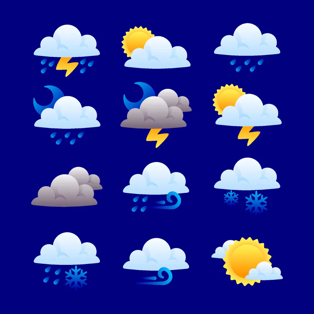 Cloud Weather Icon Set