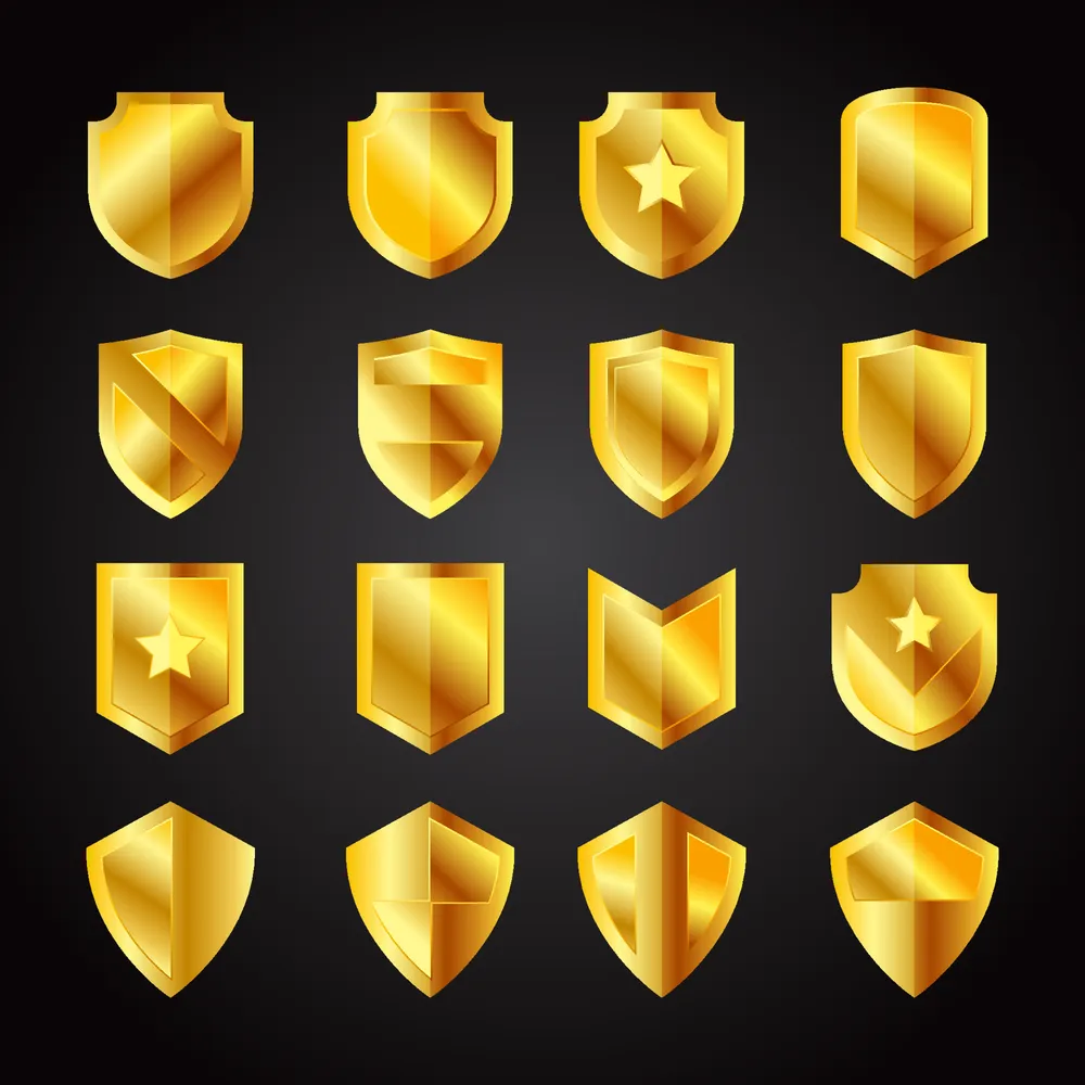 Golden Shield Icon