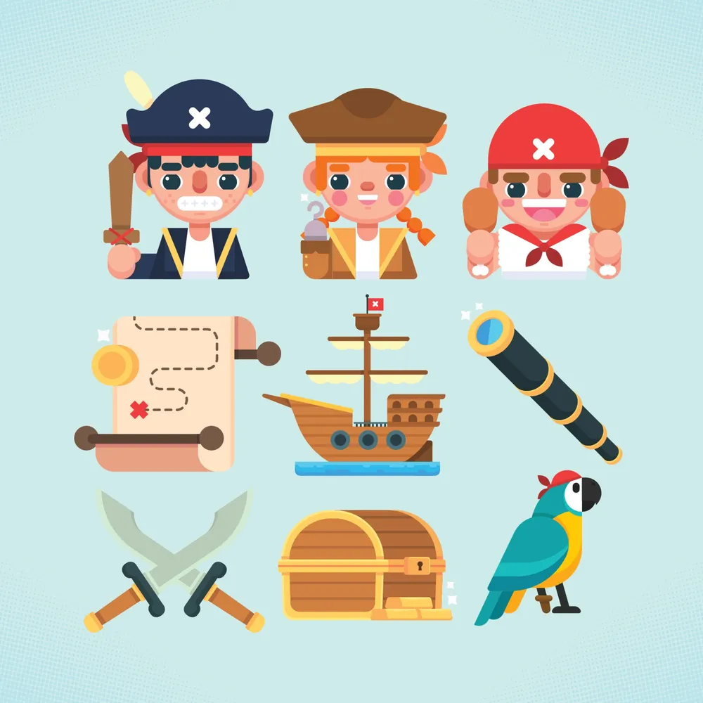 Cute Pirate Icons