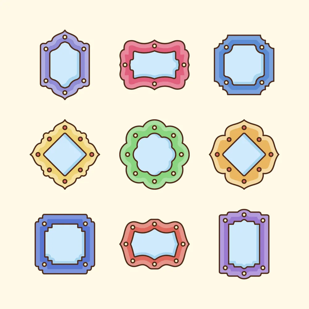 Colorful Frame Icon Collection