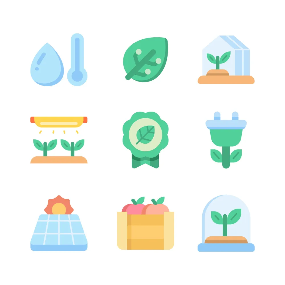 Smart Farm Flat Icon