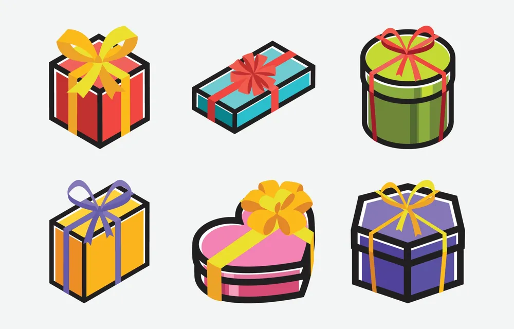 Colorful Gift Box Icons