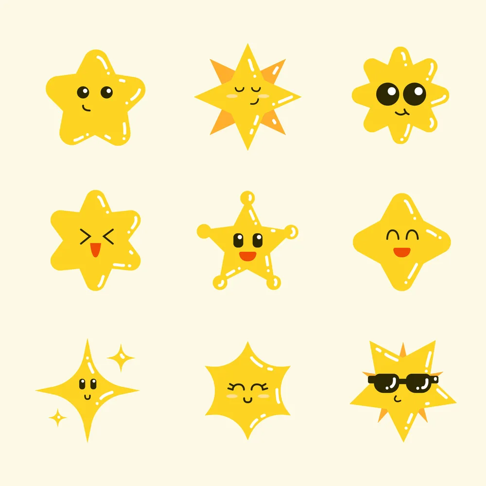 Cute Star Icon Collection