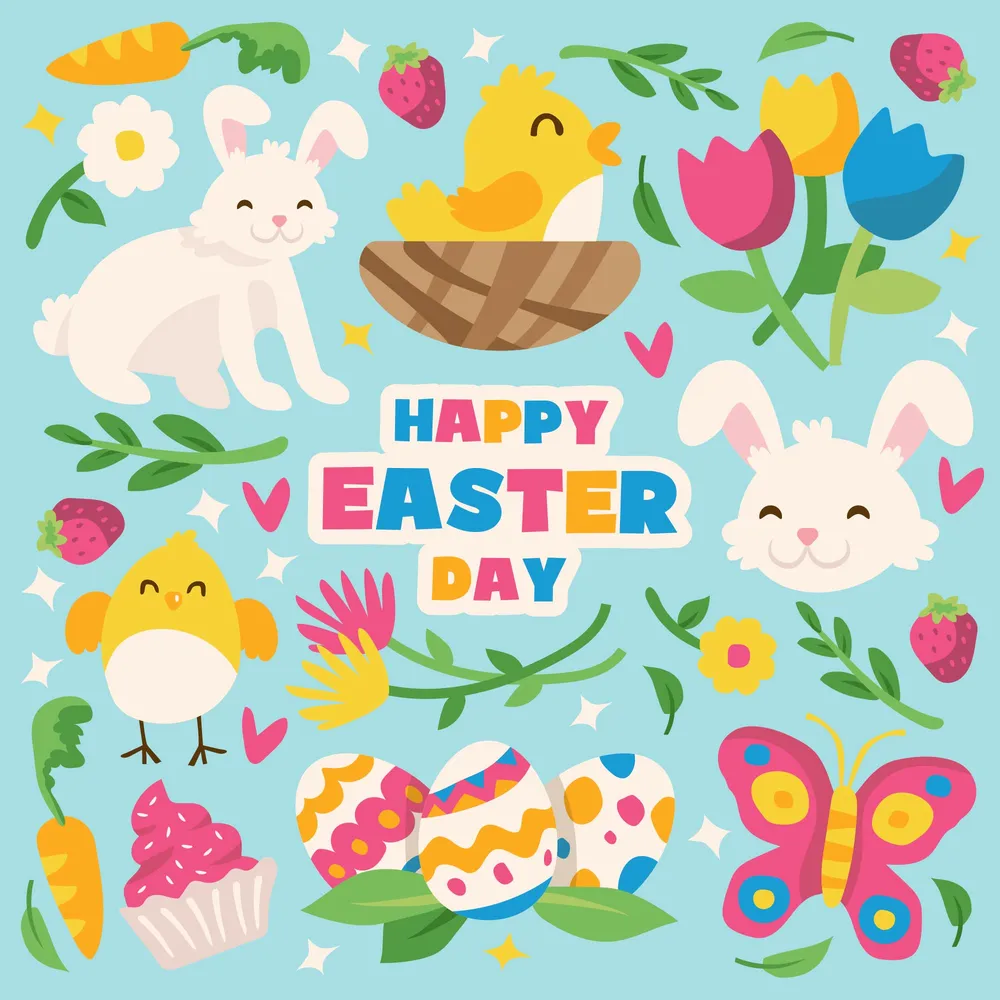 Easter Day Icon Set