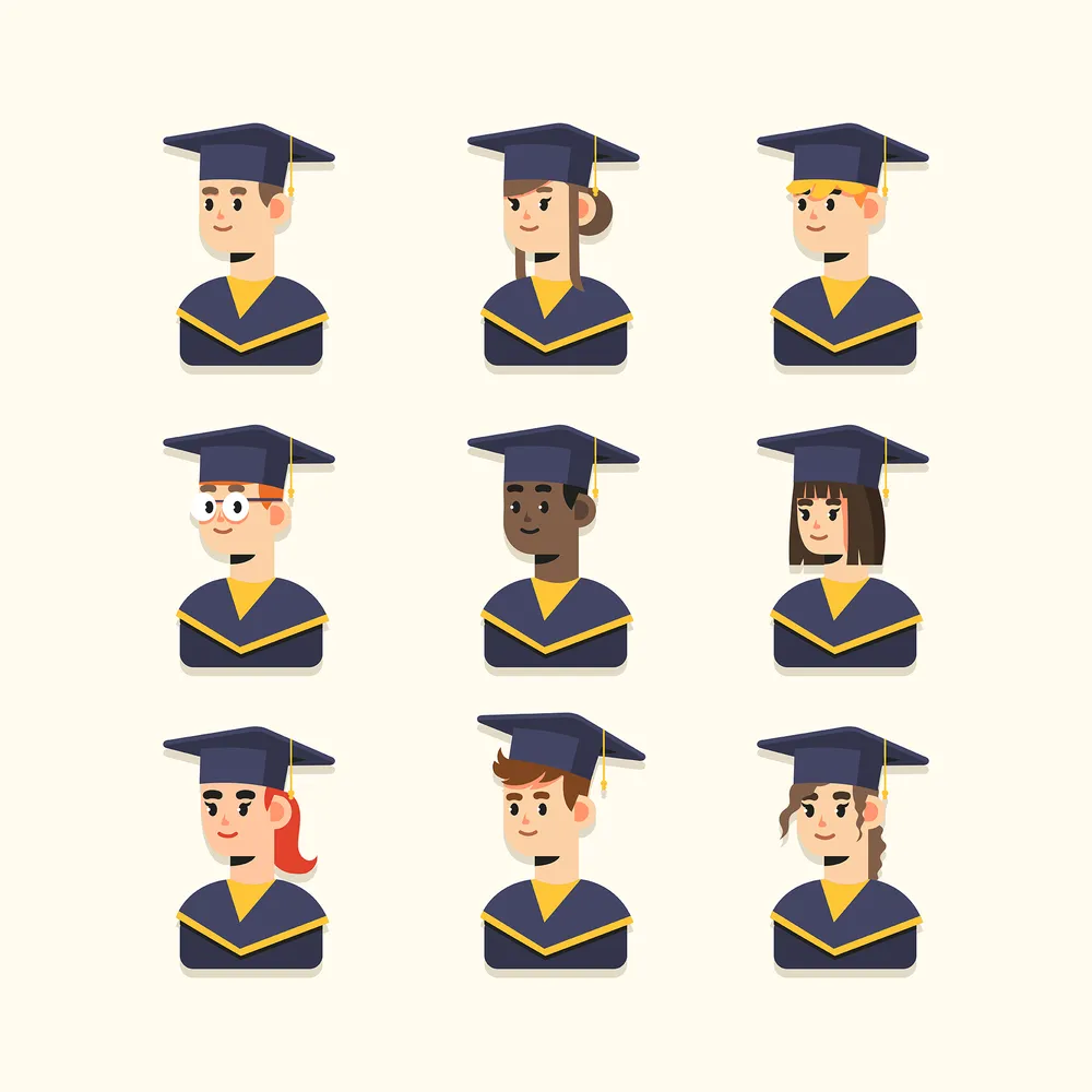 Minimalist College Graduation Icon