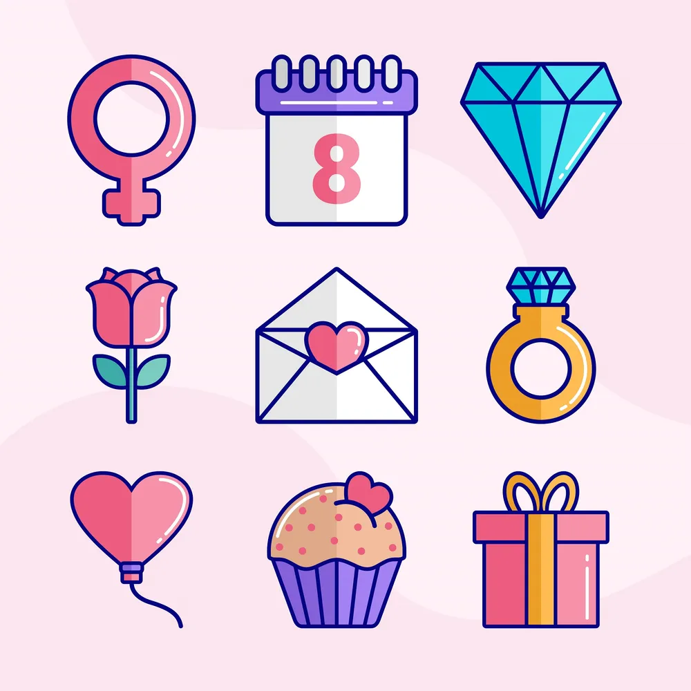 Women's Day Icon Set