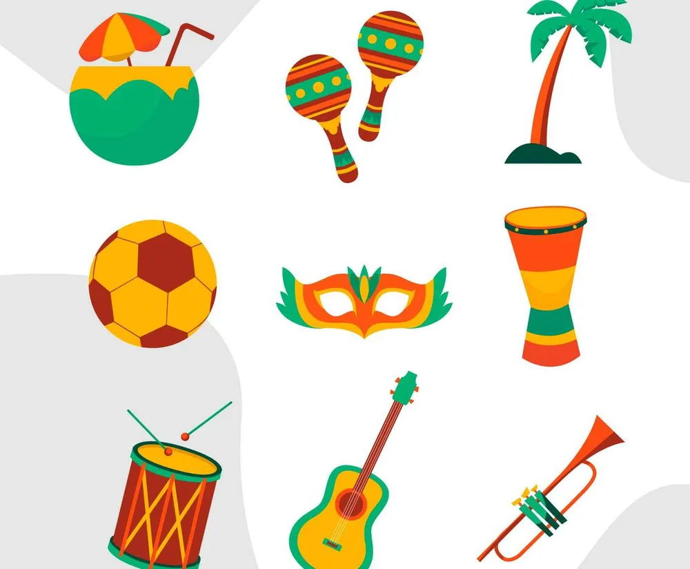 Colorful Rio Carnival Icon